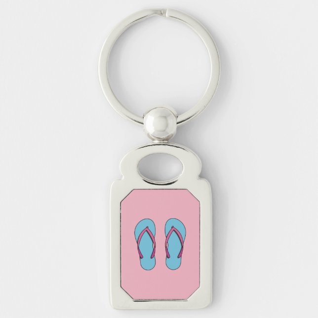 Llavero Flip Flops de playa (Anverso)