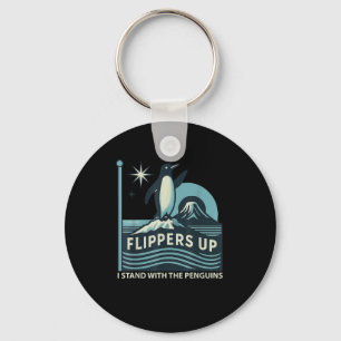 Llavero Flippers De Pingüino Gracioso Me Pongo Con El Ping
