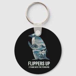 Llavero Flippers De Pingüino Gracioso Me Pongo Con El Ping