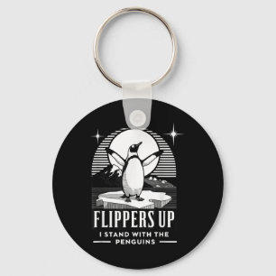 Llavero Flippers De Pingüino Gracioso Me Pongo Con El Ping