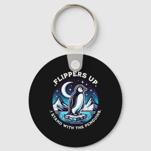 Llavero Flippers Graciosos Me Pongo Con Los Pingüinos