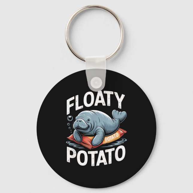 Llavero Floaty Tatoes Manatee Funny Sea Cow Ocean Animal L (Anverso)