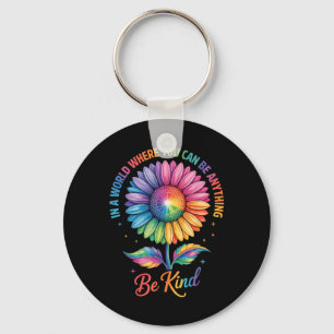 Llavero Flor Amable Arcoíris Lgbtq Trans Biual Gay Lesbian