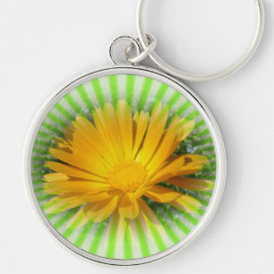 Llavero flor amarilla, margarita