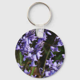 Llavero Flor azul azul morado flor de la naturaleza floral