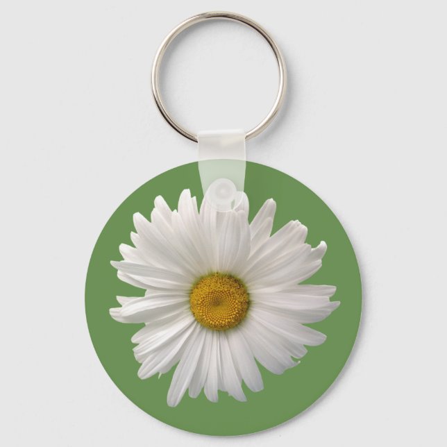 Llavero flor blanca (Anverso)