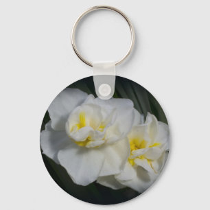 Llavero Flor blanca