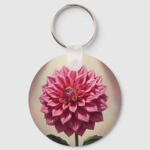 Llavero Flor Botánica de Dalia Rosa