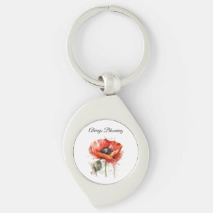 Llavero Flor Carmesí, personalizado