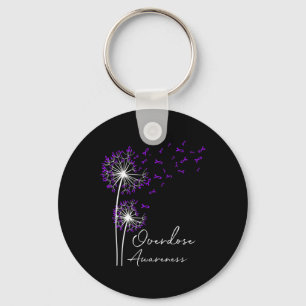 Llavero Flor Dandelion Faion Hope Love Purple Sobredosis A
