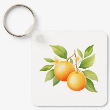 Flor de Acuarela Naranja