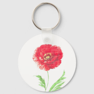 Llavero Flor de amapola silvestre