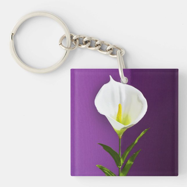 Llavero Flor de Cala Lily (Frente)