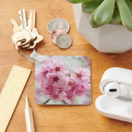 Llavero Flor de cerezo rosa florece en primavera