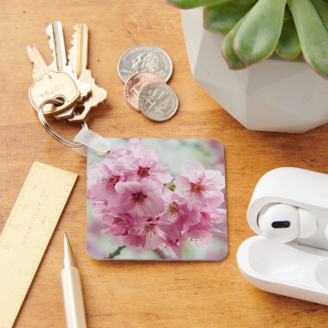 Llavero Flor de cerezo rosa florece en primavera (Escritorio )