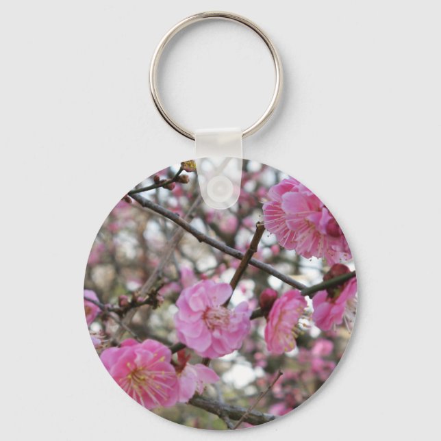 Llavero Flor de cerezo rosado / Sakura サ・(桜). (Anverso)