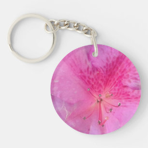 Llavero Flor de círculo y luna de dos lados encantadoras