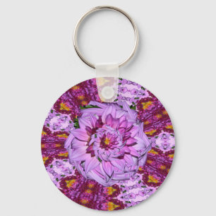 Llavero Flor de Dahlia Twisted