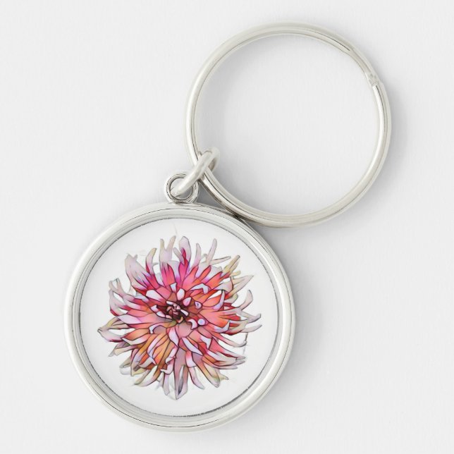 LLAVERO FLOR DE DALIA (Frente)