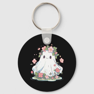 Llavero Flor de Fantasma de Halloween Mujeres Niñas Hallow