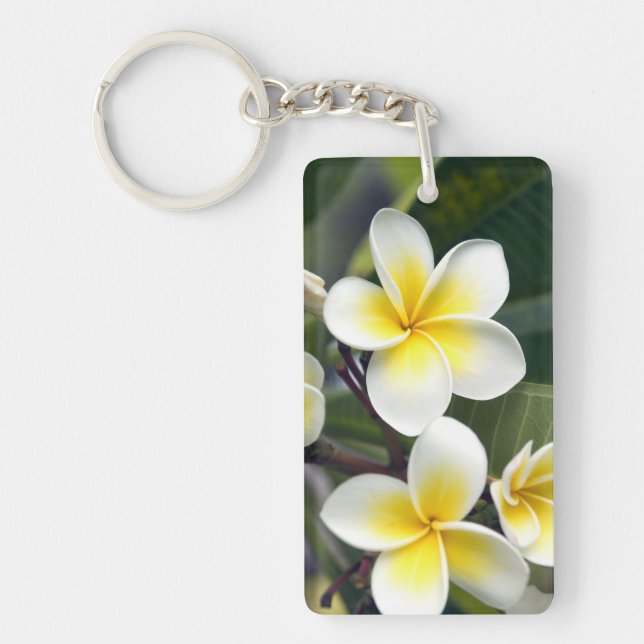 Llavero Flor de frangipani Islas Cook (Frente)