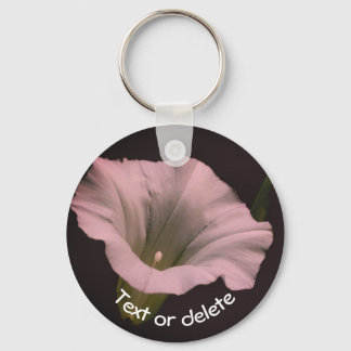 Llavero Flor de gloria blanca matutina personalizada