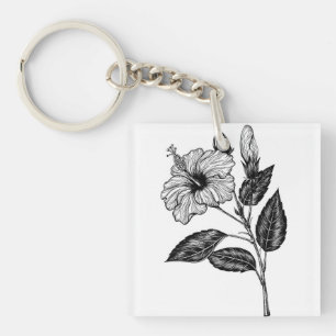 Llavero Flor de Hibiscus III