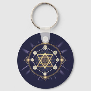 Llavero Flor de Infinito — Geometría Sagrada Celestial