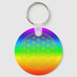Llavero Flor de la vida chakra 2