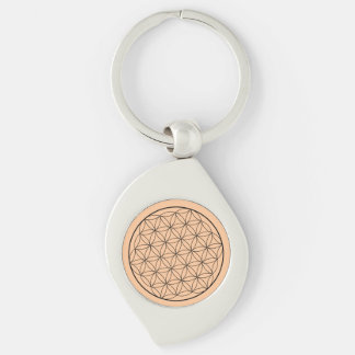 Llavero Flor de la Vida Holográfica Geometría Sagrada