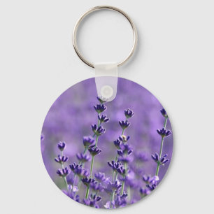 Llavero Flor de lavanda morada floral