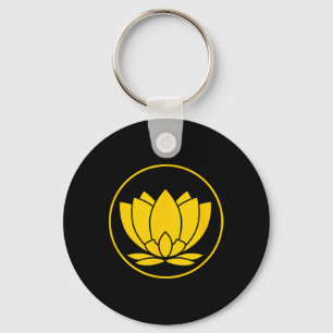 Llavero Flor de Loto Amarillo Espíritu Yoga