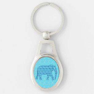 Llavero Flor de loto elefante - turquesa