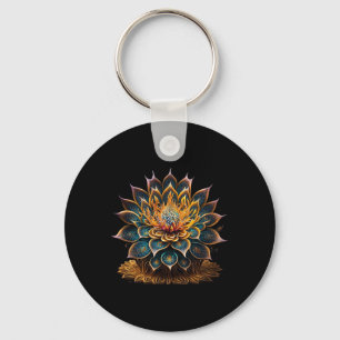 Llavero Flor de Loto Yoga Zen Bohemians Namaste Meditación
