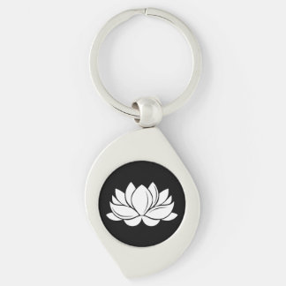 Llavero Flor de Lotus blanco