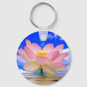 Llavero Flor de Lotus llevada en agua