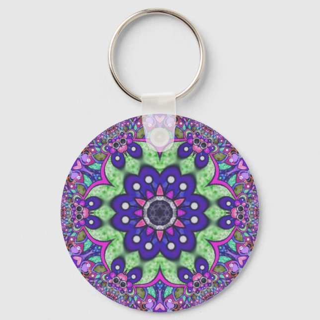 Llavero Flor de Mandala (Anverso)