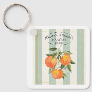 Llavero Flor de Naranja - Etiqueta de Cítricos Mediterráne