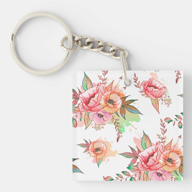 Llavero flor de primavera (Frente)