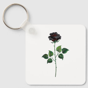 Llavero Flor de rosa negra