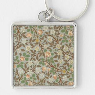 Llavero Flor de trébol botánico de William Morris