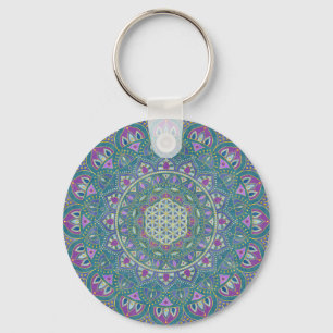 Llavero Flor De Vida - Mandala Estilo India 1