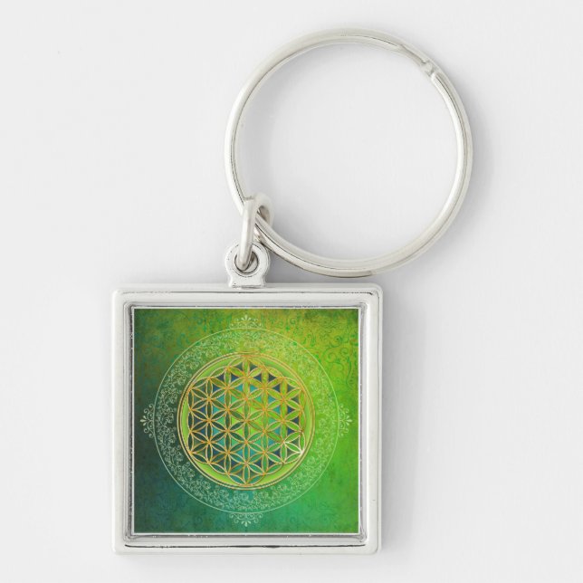 Llavero Flor de vida - Ornamento II (Frente)