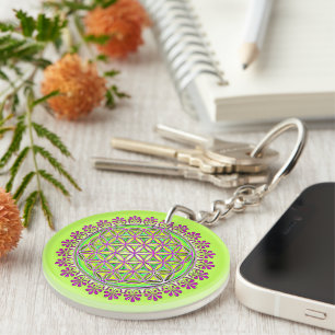 Llavero Flor De Vida - Ornamentos De Florencia Vintage 1 +