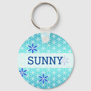 Llavero Flor de vida - sello de patrón sin soldadura - cia