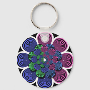Llavero Flor fractal