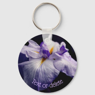 Llavero Flor japonesa de belleza Iris personalizada