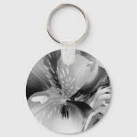 Flor lirio peruana de la Argelia en blanco y negro