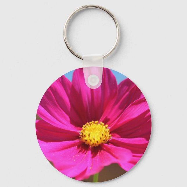 Llavero Flor magenta (Anverso)