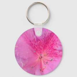 Llavero flor metalizado